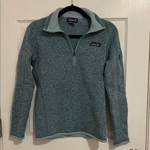 Patagonia Better Sweater 1/4 zip up fleece size small blue